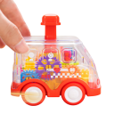 Carro de puxar infantil Autocarro Vermelho Brinquedo para rapazes e raparigas a partir de 1 ano Presente para crianças de 1 a 3 anos Veículo para desenvolvimento motor e brincadeiras 2