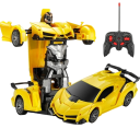 Carro RC eléctrico 2 em 1 com função de transformação em robô Modelo desportivo Controlo remoto Brinquedo para crianças Carro deformável 3
