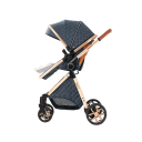 Carrozzina per bambini 3 in 1 con alta adattabilità al terreno e piegatura con una mano, cotone, combinazione di navetta e seggiolino 13