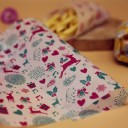 Carta da imballaggio alimentare cerata con motivo per snack e dolci Base per piatti fritti Dimensioni 21,5 x 25 cm Confezione 50 pz 13