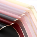 Carta da imballaggio impermeabile per fiori 58 x 58 cm 10 fogli Bordo dorato Carta floreale elegante Imballaggio decorativo per fiori 2