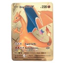 Cartão de colecionador metálico Pokémon – 1 unidade de carta lendária 23