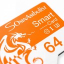 Cartão de Memória Micro SD SomnAmbulist 64 GB Classe 10 U3 UHS-I 1,5 x 1,1 cm Resina Epóxi Laranja e Branca Para telemóvel e câmara 2