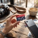 Cartão de memória Microdrive microSD 16 GB Classe 10 UHS-I U1 Vermelho e azul escuro Para móvel e tablet Para câmara e máquina fotográfica 4
