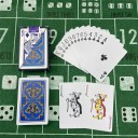 Cartas de jogar plásticas à prova de água 54 unidades com acabamento mate e padrão 5639 adequadas para poker, buraco ou canastra, dimensão 58 x 88 mm 3