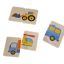 Carte cognitive per bambini con mezzi di trasporto Scatola di metallo Carte illustrate per bambini Sviluppo della memoria e del vocabolario 2