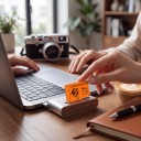 Carte mémoire Micro SD TF SomnAmbulist Haute vitesse 64 Go Classe 10 U3 UHS-I 1,5 x 1,1 cm Résine époxy Orange Pour mobile 3