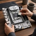 Carte mère 215 x 190 mm avec socket LGA 2011-3 et chipset X99 pour Intel Xeon E5 avec 4 slots DDR4 jusqu'à 128 Go et M.2 NVMe en couleur blanche 4