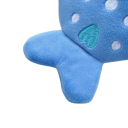 Carteira de peluche com tubarão 13 x 12 cm Penduricalho divertido Saco para cabo de dados Saco com fecho em PP Material Presente para crianças 3