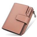 Carteira estilosa com 15 compartimentos para cartões e bolso para moedas com fecho de correr 10 x 12,5 x 2 cm 4
