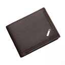 Carteira masculina 11,5 x 9,5 cm em couro PU Carteira prática com compartimentos para cartões Carteira masculina moderna de material resistente 6