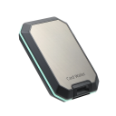 Cartera compacta para hombre 8 x 7 x 3 cm Policarbonato Aluminio aeronáutico Sintético Protección RFID Apertura con clip a botón 1