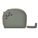 Cartera de gato para mujer, 10,5 x 8,5 x 2,5 cm, de piel sintética, con tarjetero, monedero moderno, bonito tarjetero para identificación. 7