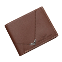 Cartera de hombre 11,5 x 9,5 cm Piel sintética Colores neutros Práctica cartera con ranuras para tarjetas Cartera compacta y elegante 3