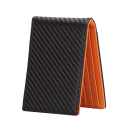 Cartera de hombre 11 x 8 cm de piel sintética con bolsillo frontal para tarjetas Cartera de hombre compacta para tarjetas Cartera pequeña y elegante 3