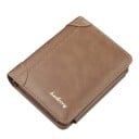 Cartera de hombre en PU 12 x 10 cm Cartera para tarjetas y documentos con bolsillo para monedas con cremallera Accesorio elegante 3