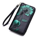 Cartera de mujer en piel con flores M311 4
