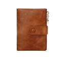 Cartera de mujer plegable 13 x 9 x 3 cm Cuero sintético Gran capacidad para tarjetas de crédito, débito y de fidelidad Diseño elegante 11