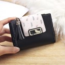 Cartera de piel para mujer con borla M299 2