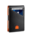 Cartera para hombre 11,5 x 8,5 cm de piel PU Compartimentos para tarjetas Cartera estilosa y práctica para hombres 4