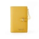 Cartera pequeña para mujer con hebilla y bolsillo con cremallera Modelo compacto y plegable con compartimentos para tarjetas Cuero PU 7