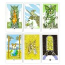 Cartes de tarot classique jeu de divination 78 cartes 11 x 6,5 cm boîte en métal cartes illustrées pour tirage de tarot et divination 2