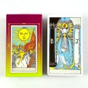 Cartes de tarot version russe paquet divinatoire 10,5 x 6,2 cm illustrations classiques multicolores pour tirage et divination 1
