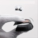 Cărți de joc luxoase din plastic negru, cu luciu metalic și simboluri aurii și argintii, potrivite pentru canasta, rummy și alte jocuri 2