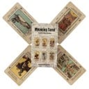 Cărți de tarot 78 de bucăți cu semnificații pe cărți, pachet de ghicit vintage 10,5 x 6,2 cm ilustrații colorate pentru interpretarea tarotului 5