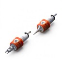 Cartouches d'aiguille de tatouage 1003RL 20 pcs Jetables stériles 0,3 mm Round Liner Membrane en silicone Orange Pour machines avec prise 5