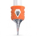 Cartridge do tatuażu igły 0801RL 20 sztuk Jednorazowe sterylne 0,25 mm Round Liner Silikonowa membrana Pomarańczowe Do maszynek z uchwytem 5