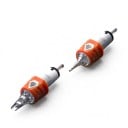 Cartridge do tatuażu igły 0805RL 20 sztuk Jednorazowe sterylne 0,25 mm Round Liner Silikonowa membrana Pomarańczowe Do maszynek z uchwytem 4