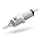 Cartridge do tatuażu Quelle 0801RL 20 sztuk Round Liner 0,25 mm Jednorazowe sterylne Stal nierdzewna Białe Do maszynek tatuażowych 2