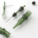 Cartridge pentru tatuaje cu ace R1211RS Round Shader 11 vârfuri 0,35 mm 20 bucăți Sterile de unică folosință cu membrană Verzi pentru umbrire 5