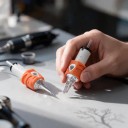 Cartridge tatoveringsnåle 1209MI 20 stk Engangs steril 0,35 mm Magnum Silikone membran Orange Til maskiner med greb 4