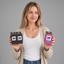Cartucce d'inchiostro rigenerate HP 305XL Set da 3 pz 2x Nera 20 ml e 1x Tricolore 18 ml Per stampanti HP DeskJet 2700 2710 2720 2721 4110 3