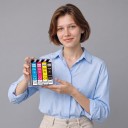 Cartuchos de tinta Epson 604XL 4 pcs Compatíveis T604XL Com chip Preto Ciano Magenta e Amarelo Para XP-2200 XP-3200 XP-4200 WF-2910 3