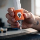 Cartușe ace de tatuaj 1205RL 20 bucăți Sterile de unică folosință 0,35 mm Round Liner Membrană din silicon Portocalie Pentru mașini cu prindere 3