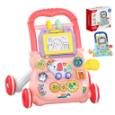 Cărucior educativ pentru copii cu tablă de desen și muzică 40x32x40,5 cm Instrument pentru învățarea formelor și dezvoltarea abilităților motorii fine la bebeluși 1
