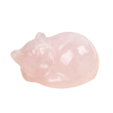 Carved Mineral Stone in the Shape of a Cat 4 cm Natural Mineral Decorative Stone Figurine for Collectors and Interiors 3