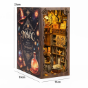 Casa de Bonecas 11 x 18 x 23 cm DIY 3D kit de madeira com luz LED e móveis Mini casa Decoração Montagem manual 4