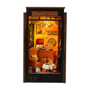 Casa de bonecas 9 x 13,5 x 16 cm DIY 3D kit de madeira com luz LED Mobiliário em miniatura Modelo criativo Decoração para crianças e adultos 2