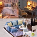 Casa de bonecas de madeira luxuosa 4