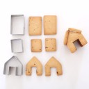 Casa de jengibre - cortador de galletas - 3 piezas 4