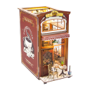 Casa de muñecas 3D DIY de 13 x 21,5 x 24,5 cm, kit de construcción de madera con luz LED y muebles, modelo en miniatura, regalo decorativo hecho 2