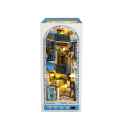 Casa de muñecas de 9,2 x 15,9 x 20,5 cm, kit de construcción de madera con luz LED y muebles, modelo en miniatura 3D para montar a mano, decoración. 3