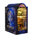 Casă de păpuși 11,5 x 18 x 25,5 cm Kit DIY din lemn cu mobilier cu lumină LED Model 3D Asamblare manuală Casă în miniatură Decorare 4