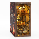 Casă de păpuși 11 x 18 x 23 cm Kit de construcție 3D din lemn DIY cu lumină LED și mobilier Casă în miniatură Asamblare manuală 3