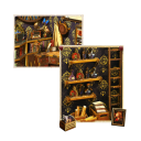Casă de păpuși 11 x 18 x 27,3 cm Kit DIY 3D din lemn cu lumină LED și model miniatural de mobilier pentru asamblat, cadou decorativ 2