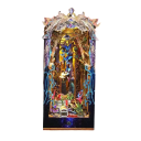 Casă de păpuși 3D DIY, 11 x 18,2 x 27 cm, kit de construcție din lemn, cu iluminare LED și mobilier, model miniatural, asamblare manuală, decorare 2